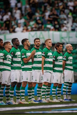 x, UEFA Avrupa Ligi sırasında Portekiz 'deki Estadio Jose Alvalade' de Sporting CP ve Atalanta BC arasında oynanan 23 / 24 maçında. (Maciej Rogowski)
