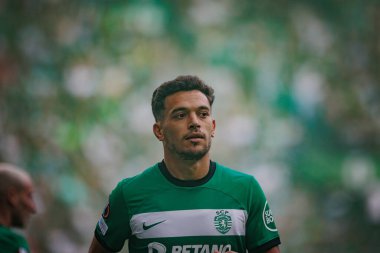 Pedro Goncalves UEFA Avrupa Ligi 'nde Sporting CP ve Atalanta BC arasında oynanan maçta Estadio Jose Alvalade, Lizbon, Portekiz' de. (Maciej Rogowski)