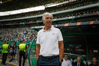 Gian Piero Gasperini UEFA Avrupa Ligi 'nde Sporting CP ve Atalanta BC arasında oynanan maçta Estadio Jose Alvalade, Lizbon, Portekiz. (Maciej Rogowski)