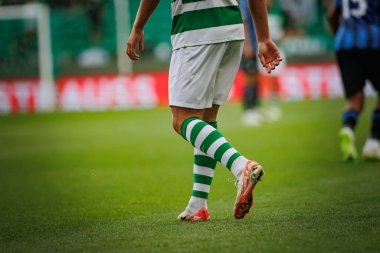 x, UEFA Avrupa Ligi sırasında Portekiz 'deki Estadio Jose Alvalade' de Sporting CP ve Atalanta BC arasında oynanan 23 / 24 maçında. (Maciej Rogowski)