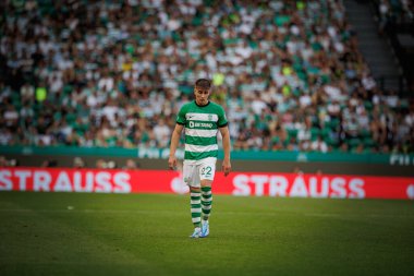 UEFA Avrupa Ligi sırasında Ivan Fresneda, Portekiz 'deki Estadio Jose Alvalade' de Sporting CP ve Atalanta BC arasında oynanan 23 / 24 maçında. (Maciej Rogowski)