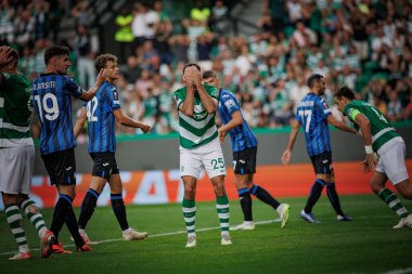 Goncalo Inacio UEFA Avrupa Ligi 'nde Sporting CP ve Atalanta BC arasında oynanan maçta Estadio Jose Alvalade, Lizbon, Portekiz. (Maciej Rogowski)