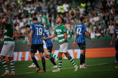 Goncalo Inacio UEFA Avrupa Ligi 'nde Sporting CP ve Atalanta BC arasında oynanan maçta Estadio Jose Alvalade, Lizbon, Portekiz. (Maciej Rogowski)
