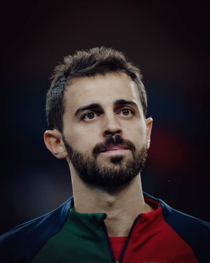 UEFA Euro 2024 eleme maçında Portekiz ve Slovakya milli takımları arasında Estadio do Dragao, Porto 'da oynanan Bernardo Silva. (Maciej Rogowski)