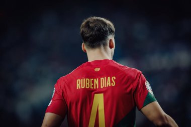 Ruben Dias UEFA Euro 2024 eleme maçında Portekiz ve Slovakya milli takımları arasında Estadio do Dragao, Porto 'da oynandı. (Maciej Rogowski)