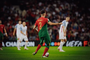 Antonio Silva UEFA Euro 2024 eleme maçında Portekiz ve Slovakya milli takımları arasında Estadio do Dragao, Porto 'da oynandı. (Maciej Rogowski)