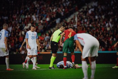 Ruben Dias UEFA Euro 2024 eleme maçında Portekiz ve Slovakya milli takımları arasında Estadio do Dragao, Porto 'da oynandı. (Maciej Rogowski)