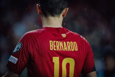 UEFA Euro 2024 eleme maçında Portekiz ve Slovakya milli takımları arasında Estadio do Dragao, Porto 'da oynanan Bernardo Silva. (Maciej Rogowski)