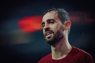 UEFA Euro 2024 eleme maçında Portekiz ve Slovakya milli takımları arasında Estadio do Dragao, Porto 'da oynanan Bernardo Silva. (Maciej Rogowski)