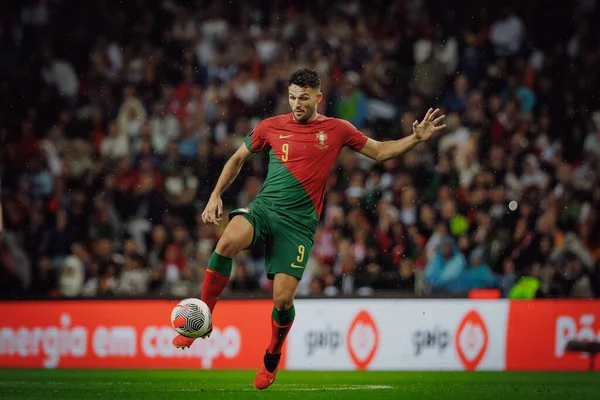 Goncalo Ramos UEFA Euro 2024 eleme maçında Portekiz ve Slovakya milli takımları arasında Estadio do Dragao, Porto 'da oynandı. (Maciej Rogowski)
