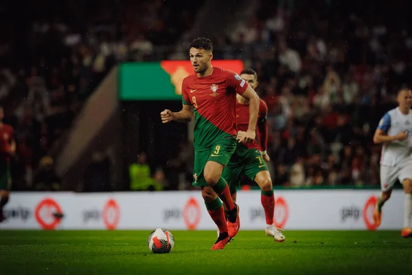 Goncalo Ramos UEFA Euro 2024 eleme maçında Portekiz ve Slovakya milli takımları arasında Estadio do Dragao, Porto 'da oynandı. (Maciej Rogowski)