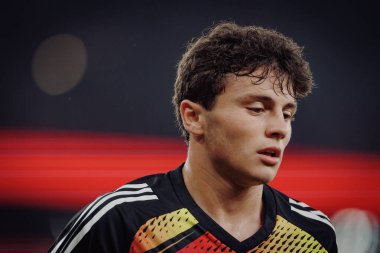 Joao Neves UEFA Şampiyonlar Ligi 'nde SL Benfica ile Real Sociedad arasında oynanan 23 / 24 maçında Estadio Da Luz, Lizbon, Portekiz' de. (Maciej Rogowski)