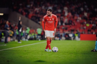 x UEFA Şampiyonlar Ligi sırasında SL Benfica ile Real Sociedad arasında oynanan maçta Estadio Da Luz, Lizbon, Portekiz 'de. (Maciej Rogowski)