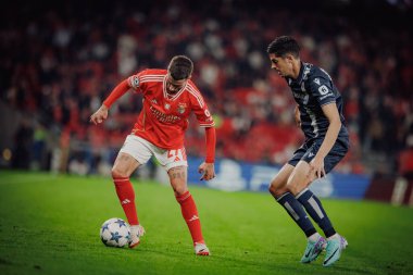 x UEFA Şampiyonlar Ligi sırasında SL Benfica ile Real Sociedad arasında oynanan maçta Estadio Da Luz, Lizbon, Portekiz 'de. (Maciej Rogowski)