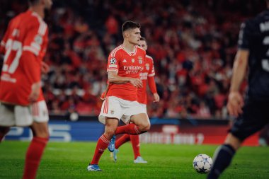 Antonio Silva UEFA Şampiyonlar Ligi 'nde SL Benfica ile Real Sociedad arasında oynanan 23 / 24 maçında Estadio Da Luz, Lizbon, Portekiz' de. (Maciej Rogowski)