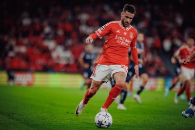 Rafa Silva UEFA Şampiyonlar Ligi sırasında SL Benfica ile Real Sociedad arasında oynanan maçta Estadio Da Luz, Lizbon, Portekiz 'de. (Maciej Rogowski)