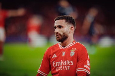 Rafa Silva UEFA Şampiyonlar Ligi sırasında SL Benfica ile Real Sociedad arasında oynanan maçta Estadio Da Luz, Lizbon, Portekiz 'de. (Maciej Rogowski)