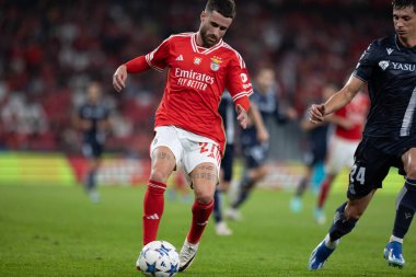 Rafa Silva UEFA Şampiyonlar Ligi sırasında SL Benfica ile Real Sociedad arasında oynanan maçta Estadio Da Luz, Lizbon, Portekiz 'de. (Maciej Rogowski)