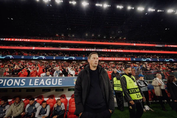Roger Schmidt UEFA Şampiyonlar Ligi sırasında SL Benfica ile Real Sociedad arasında oynanan maçta Estadio Da Luz, Lizbon, Portekiz 'de. (Maciej Rogowski)