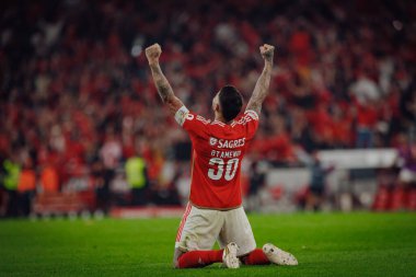 Nicolas Otamendi, Liga Portekiz maçında SL Benfica ile Lizbon, Estadio Da Luz 'da Sporting CP arasında 23 / 24 maç yaptı. (Maciej Rogowski)