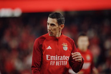 Portekiz 'in Lizbon şehrinde Estadio Da Luz' daki SL Benfica ile Sporting CP arasında oynanan Liga Portekiz maçında Angel Di Maria. (Maciej Rogowski)