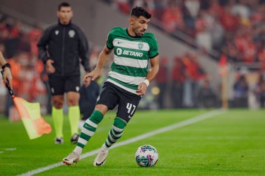 Ricardo Esgaio, Liga Portekiz maçında SL Benfica ile Lizbon, Estadio Da Luz 'da Sporting CP arasında 23 / 24 maç yaptı. (Maciej Rogowski)