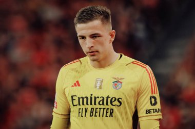 Portekiz Ligi maçında SL Benfica ile Portekiz 'deki Estadio Da Luz' da Sporting CP arasında oynanan maçta Anatoliy Trubin. (Maciej Rogowski)