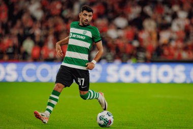 Ricardo Esgaio, Liga Portekiz maçında SL Benfica ile Lizbon, Estadio Da Luz 'da Sporting CP arasında 23 / 24 maç yaptı. (Maciej Rogowski)