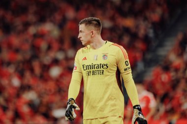 Portekiz Ligi maçında SL Benfica ile Portekiz 'deki Estadio Da Luz' da Sporting CP arasında oynanan maçta Anatoliy Trubin. (Maciej Rogowski)