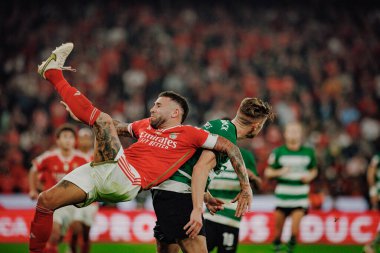 SL Benfica ile Estadio Da Luz, Lizbon, Portekiz 'deki Sporting CP arasında oynanan Liga Portekiz maçında X. (Maciej Rogowski)