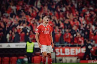 Portekiz Ligi maçında Antonio Silva SL Benfica ile Portekiz 'deki Estadio Da Luz' da Sporting CP arasında 23 / 24 maç yaptı. (Maciej Rogowski)