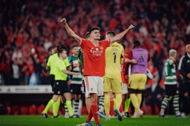 Portekiz Ligi maçında Antonio Silva SL Benfica ile Portekiz 'deki Estadio Da Luz' da Sporting CP arasında 23 / 24 maç yaptı. (Maciej Rogowski)