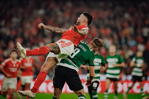 Während Des Spiels Der Liga Portugal Zwischen Benfica Und Sporting — Stockfoto