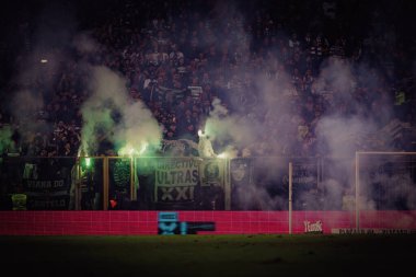 Liga Portugal maçında Boavista FC ile Estadio 'daki Sporting CP arasında oynanan maçın taraftarları Bessa Seculo XXI, Porto, Portekiz. (Maciej Rogowski)