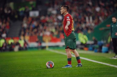 Portekiz ve İzlanda milli takımları arasında oynanan UEFA Euro 2024 ön eleme maçı sırasında Otavio Monteiro, Estadio Jose Alvalade, Lizbon, Portekiz. (Maciej Rogowski)