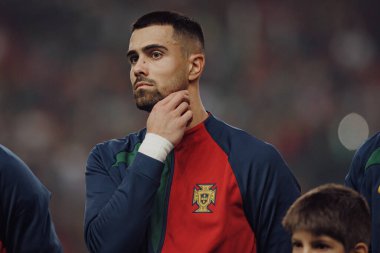Portekiz ve İzlanda milli takımları Estadio Jose Alvalade, Lizbon, Portekiz milli takımı arasında oynanan UEFA Euro 2024 ön eleme maçında Diogo Costa. (Maciej Rogowski)