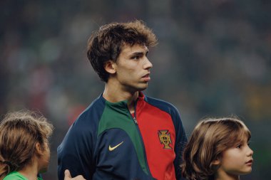 Portekiz ve İzlanda milli takımları arasında oynanan UEFA Euro 2024 eleme maçı sırasında Joao Felix, Estadio Jose Alvalade, Lizbon, Portekiz. (Maciej Rogowski)