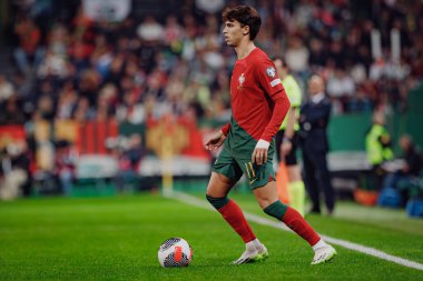 Portekiz ve İzlanda milli takımları arasında oynanan UEFA Euro 2024 eleme maçı sırasında Joao Felix, Estadio Jose Alvalade, Lizbon, Portekiz. (Maciej Rogowski)