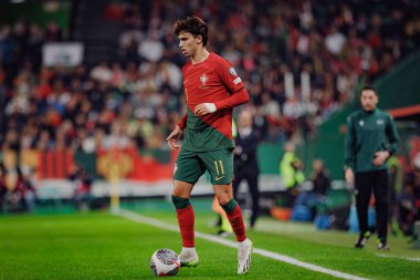 Portekiz ve İzlanda milli takımları arasında oynanan UEFA Euro 2024 eleme maçı sırasında Joao Felix, Estadio Jose Alvalade, Lizbon, Portekiz. (Maciej Rogowski)