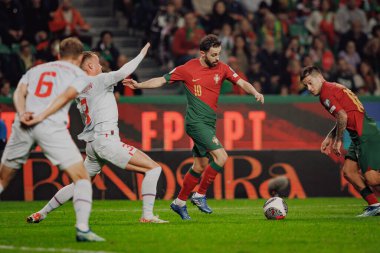 Portekiz ve İzlanda milli takımları arasında oynanan UEFA Euro 2024 ön eleme maçında Bernardo Silva, Estadio Jose Alvalade, Lizbon, Portekiz. (Maciej Rogowski)