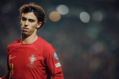 Portekiz ve İzlanda milli takımları arasında oynanan UEFA Euro 2024 eleme maçı sırasında Joao Felix, Estadio Jose Alvalade, Lizbon, Portekiz. (Maciej Rogowski)
