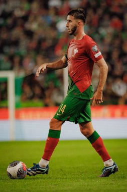 Portekiz ve İzlanda milli takımları arasında oynanan UEFA Euro 2024 eleme maçı sırasında Goncalo Inacio, Estadio Jose Alvalade, Lizbon, Portekiz. (Maciej Rogowski)