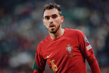 Portekiz ve İzlanda milli takımları arasında oynanan UEFA Euro 2024 ön eleme maçında Ricardo Horta, Estadio Jose Alvalade, Lizbon, Portekiz. (Maciej Rogowski)