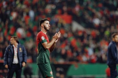 Portekiz ve İzlanda milli takımları arasında oynanan UEFA Euro 2024 eleme maçı sırasında Goncalo Inacio, Estadio Jose Alvalade, Lizbon, Portekiz. (Maciej Rogowski)