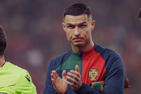 Portekiz ve İzlanda milli takımları arasında oynanan UEFA Euro 2024 eleme maçı sırasında Cristiano Ronaldo, Estadio Jose Alvalade, Lizbon, Portekiz. (Maciej Rogowski)