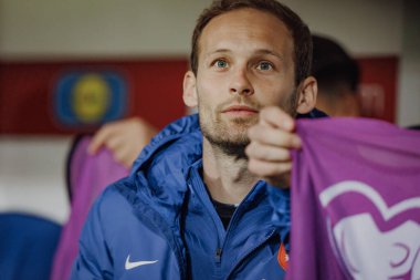 Daley Blind, UEFA Euro 2024 eleme maçında Gibraltar ve Hollanda, Estadio Algarve, Loule, Faro, Portekiz milli takımları arasında oynandı. (Maciej Rogowski)