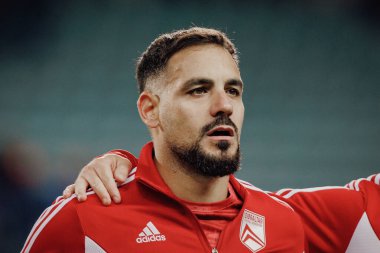 Joseph Chipolina, UEFA Euro 2024 eleme maçında Gibraltar ve Hollanda milli takımları arasında Estadio Algarve, Loule, Faro, Portekiz. (Maciej Rogowski)