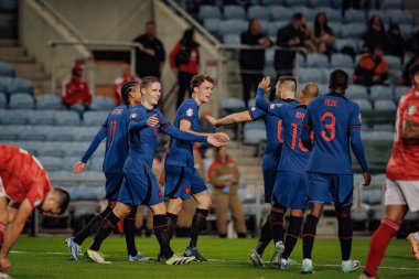 UEFA Euro 2024 ön eleme maçı sırasında Cebelitarık ve Hollanda, Estadio Algarve, Loule, Faro, Portekiz milli takımları arasında oynanmıştır. (Maciej Rogowski)