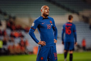 UEFA Euro 2024 eleme maçında Donyell Malen, Gibraltar ve Hollanda milli takımları, Estadio Algarve, Loule, Faro, Portekiz. (Maciej Rogowski)