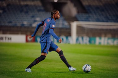 Calvin Stengs, UEFA Euro 2024 eleme maçında Gibraltar ve Hollanda milli takımları arasında Estadio Algarve, Loule, Faro, Portekiz. (Maciej Rogowski)